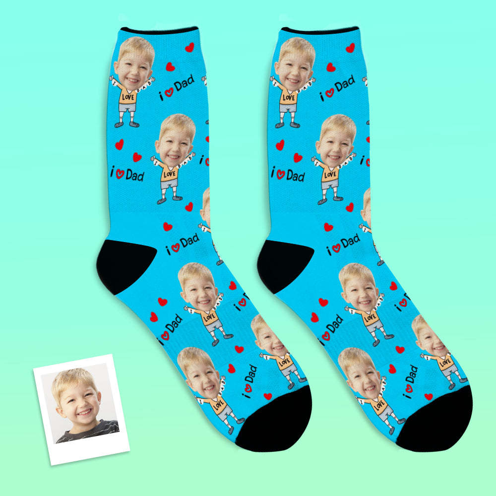 Calcetines De Cara Personalizados Para El Papá Más Querido - MyFaceSocksES