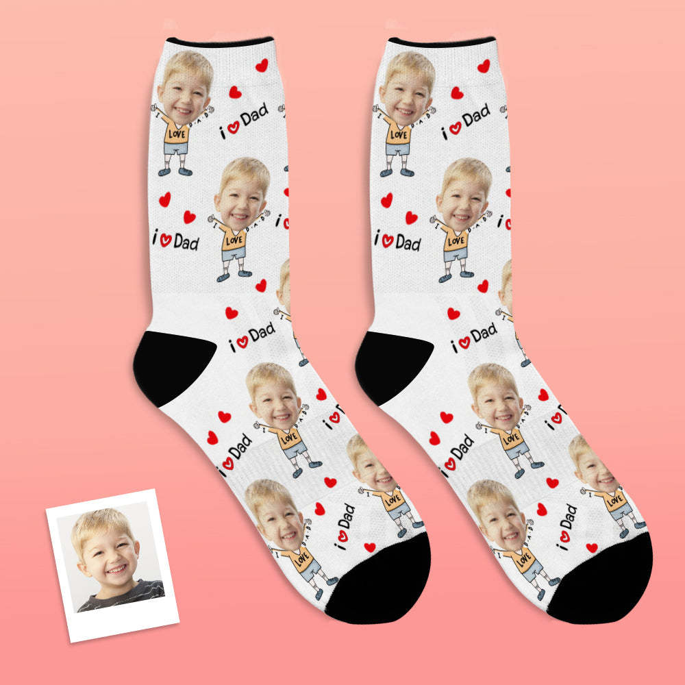 Calcetines De Cara Personalizados Para El Papá Más Querido - MyFaceSocksES