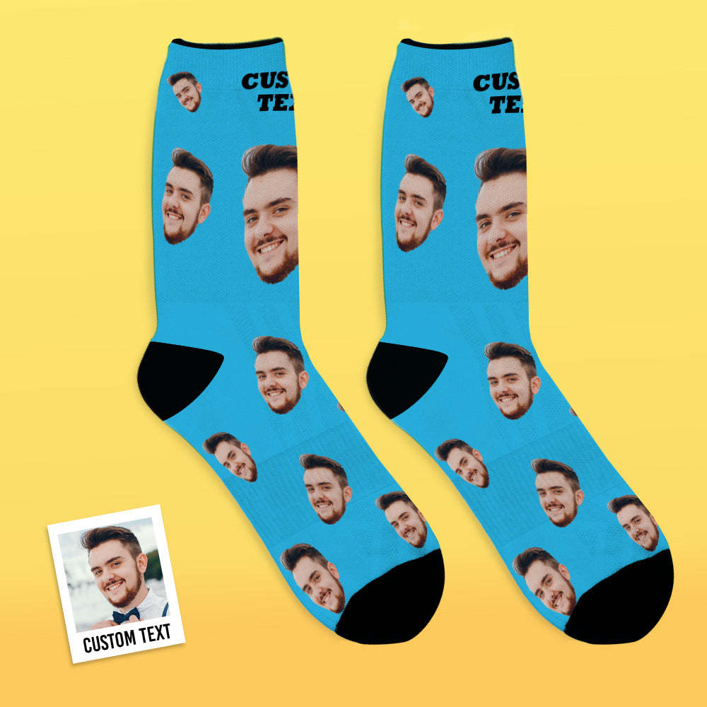 Calcetines Faciales Personalizados Calcetines Transpirables Con Fotos Coloridos - MyFaceSocksES