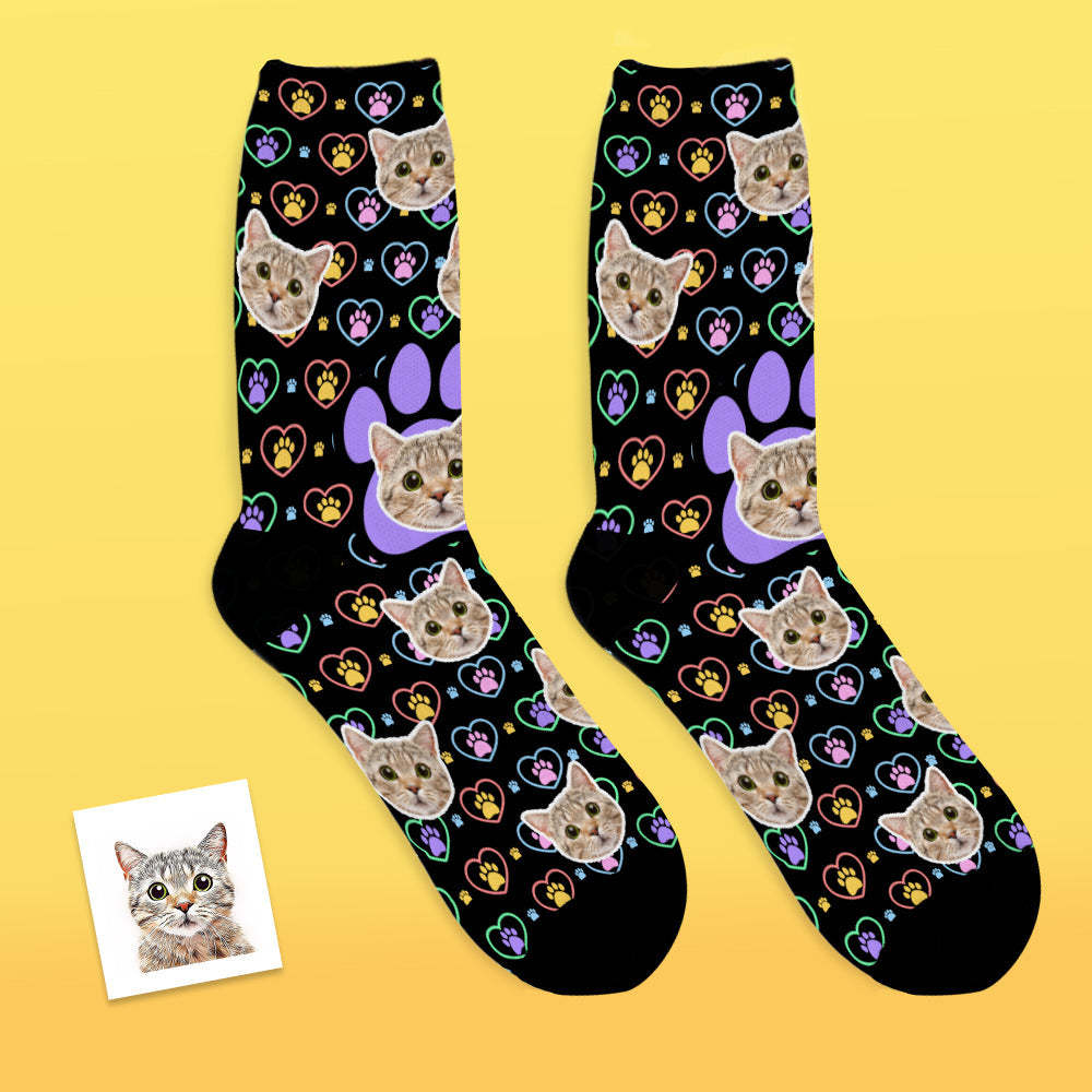 Calcetines Personalizados Para La Cara, Calcetines Transpirables Para Fotos, Regalo Personalizado Para Amantes De Las Mascotas - MyFaceSocksES