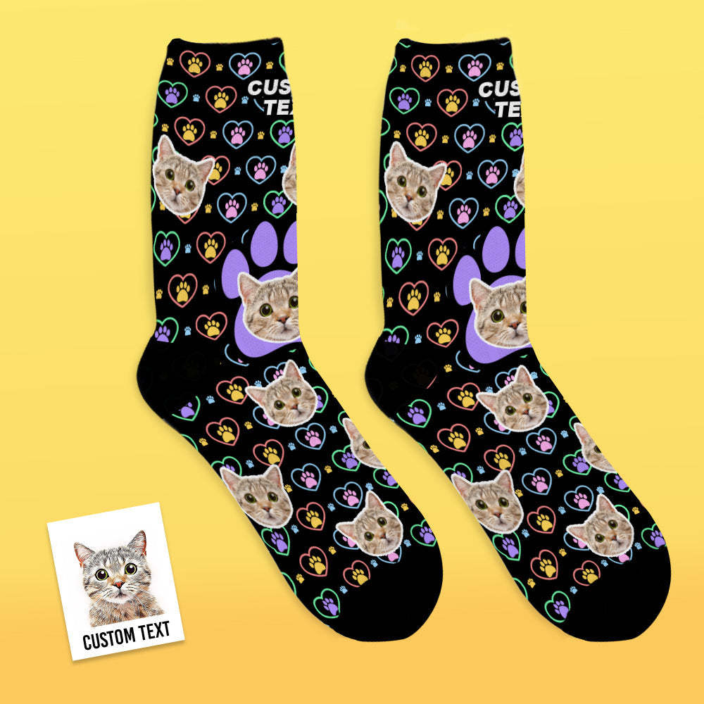 Calcetines Personalizados Para La Cara, Calcetines Transpirables Para Fotos, Regalo Personalizado Para Amantes De Las Mascotas - MyFaceSocksES