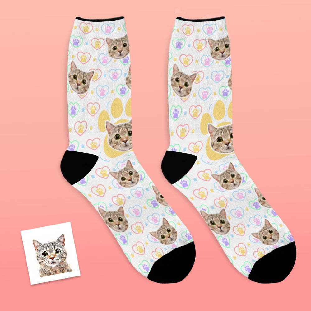 Calcetines Personalizados Para La Cara, Calcetines Transpirables Para Fotos, Regalo Personalizado Para Amantes De Las Mascotas - MyFaceSocksES