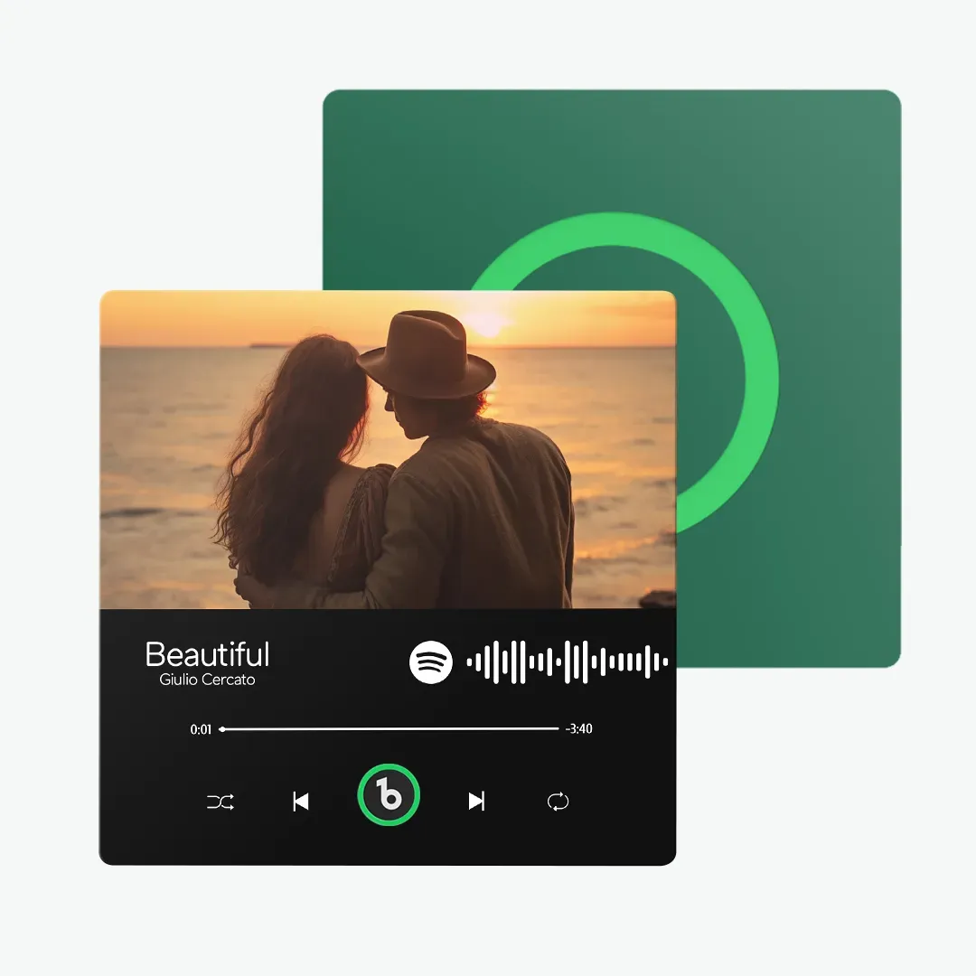 Imán De Nevera Musical Personalizado Con Marco Colorido. Álbum De Música. Adhesivo De Pared Con Foto Y Movimiento Musical Que Se Puede Reproducir. Regalo Para Parejas. - MyFaceSocksES