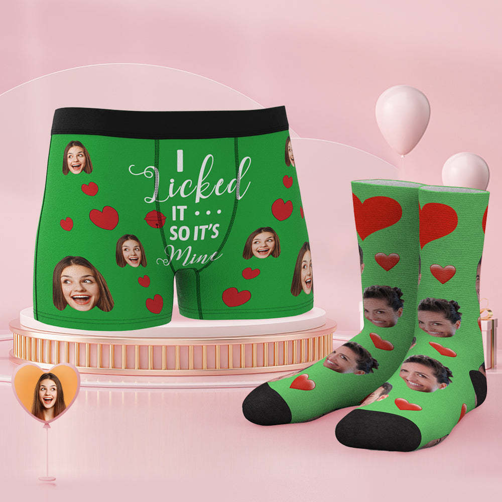 Conjunto De Calzoncillos Y Calcetines Con Cara Personalizada It's Mine - MyFaceSocksES