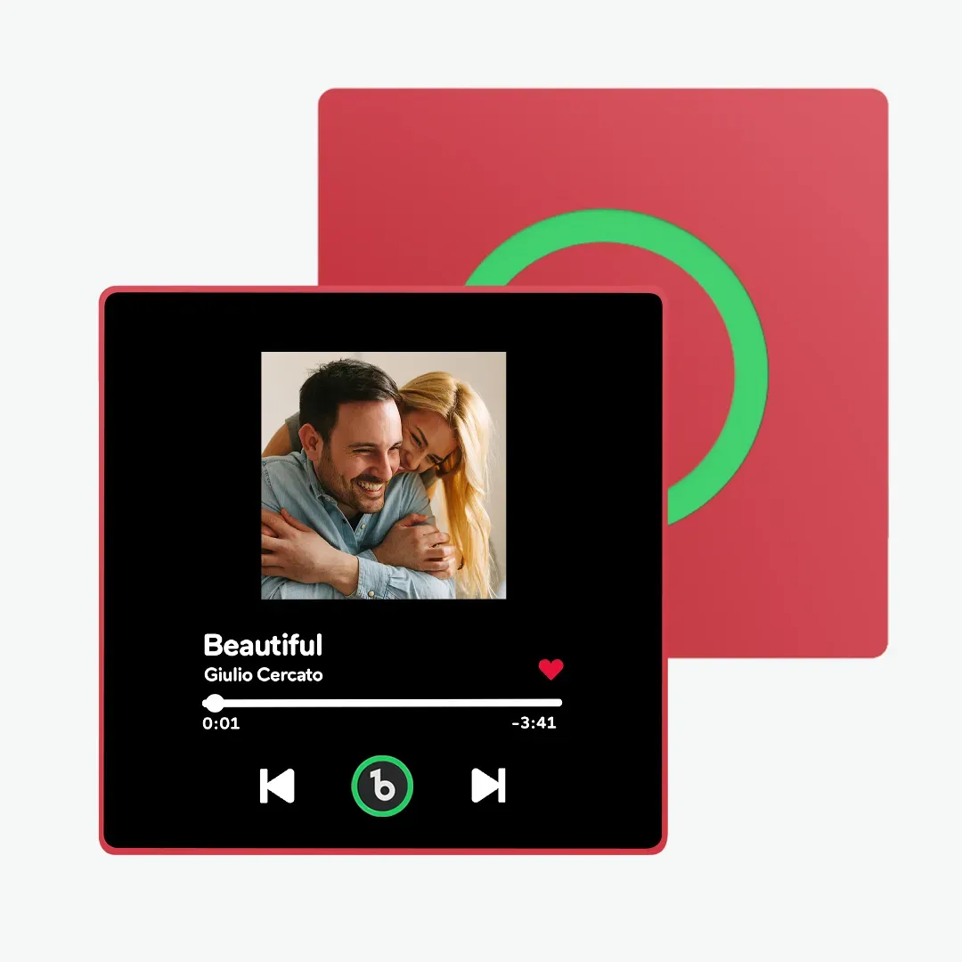 Imán De Nevera Musical Personalizado Con Marco Colorido. Álbum De Música. Adhesivo De Pared Con Foto Y Movimiento Musical Que Se Puede Reproducir. Regalo Para Parejas. - MyFaceSocksES