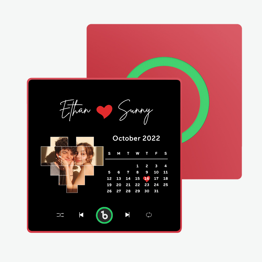 Imán De Nevera De Música Personalizado, Nueva Pegatina De Foto De Pared Musical Mejorada 4,0 Que Reproduce Música Sin Teléfono Móvil, Múltiples Estilos, Regalos Para Parejas - MyFaceSocksES