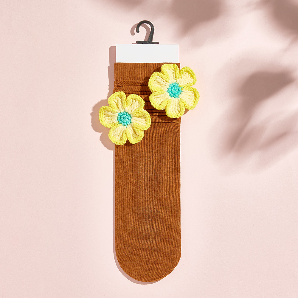 Calcetines De Punto Con Flores Y Frutas De Varios Estilos, Calcetines Coloridos - MyFaceSocksES