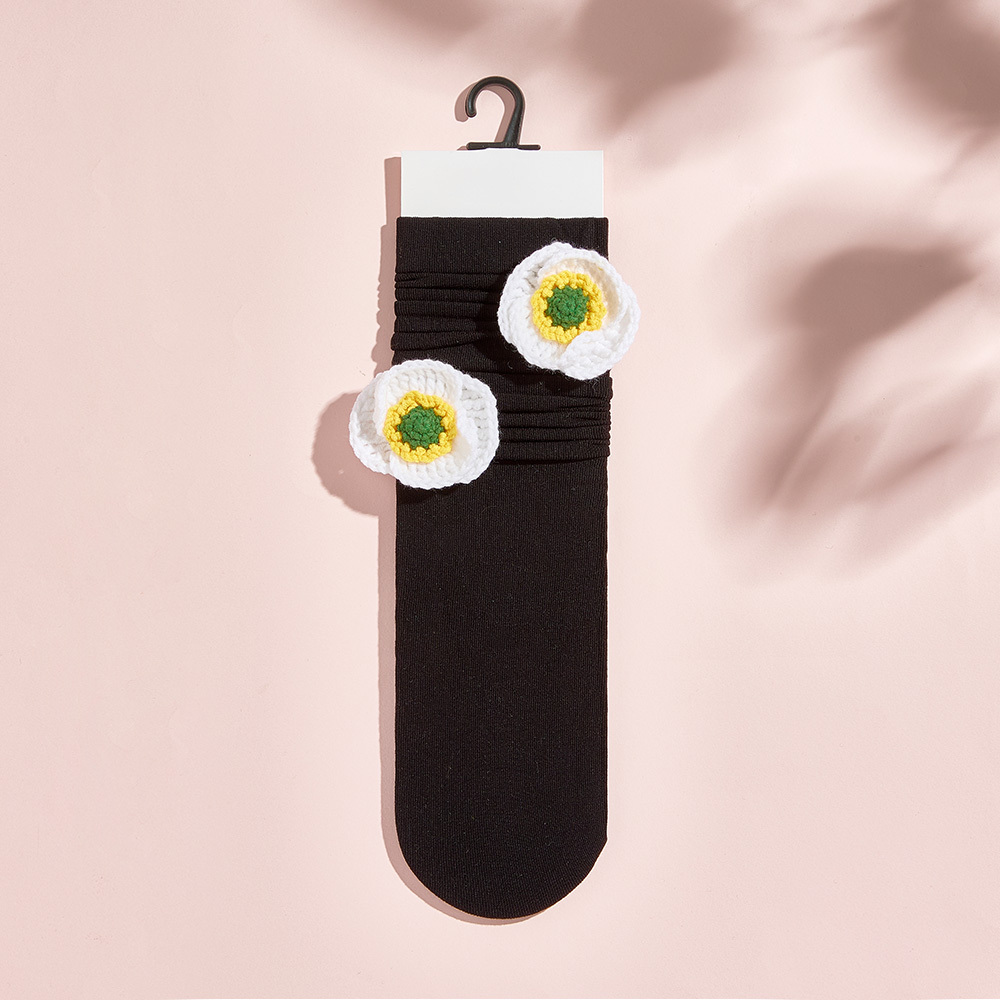 Calcetines De Punto Con Flores Y Frutas De Varios Estilos, Calcetines Coloridos - MyFaceSocksES