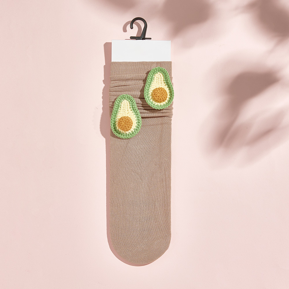 Calcetines De Punto Con Flores Y Frutas De Varios Estilos, Calcetines Coloridos - MyFaceSocksES