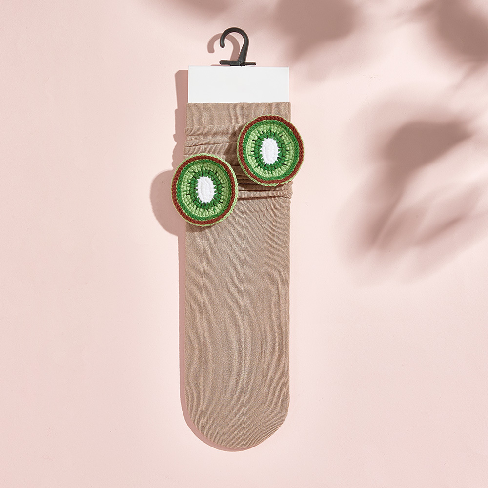 Calcetines De Punto Con Flores Y Frutas De Varios Estilos, Calcetines Coloridos - MyFaceSocksES