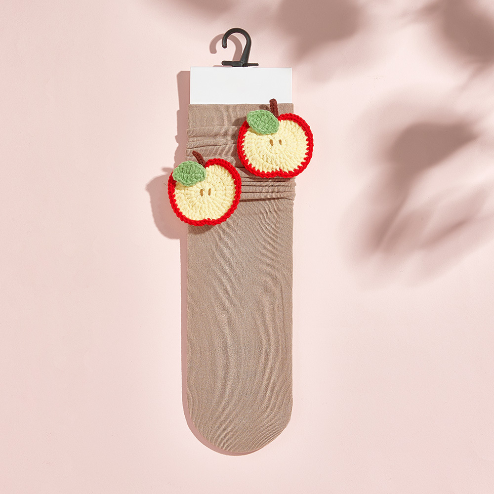 Calcetines De Punto Con Flores Y Frutas De Varios Estilos, Calcetines Coloridos - MyFaceSocksES