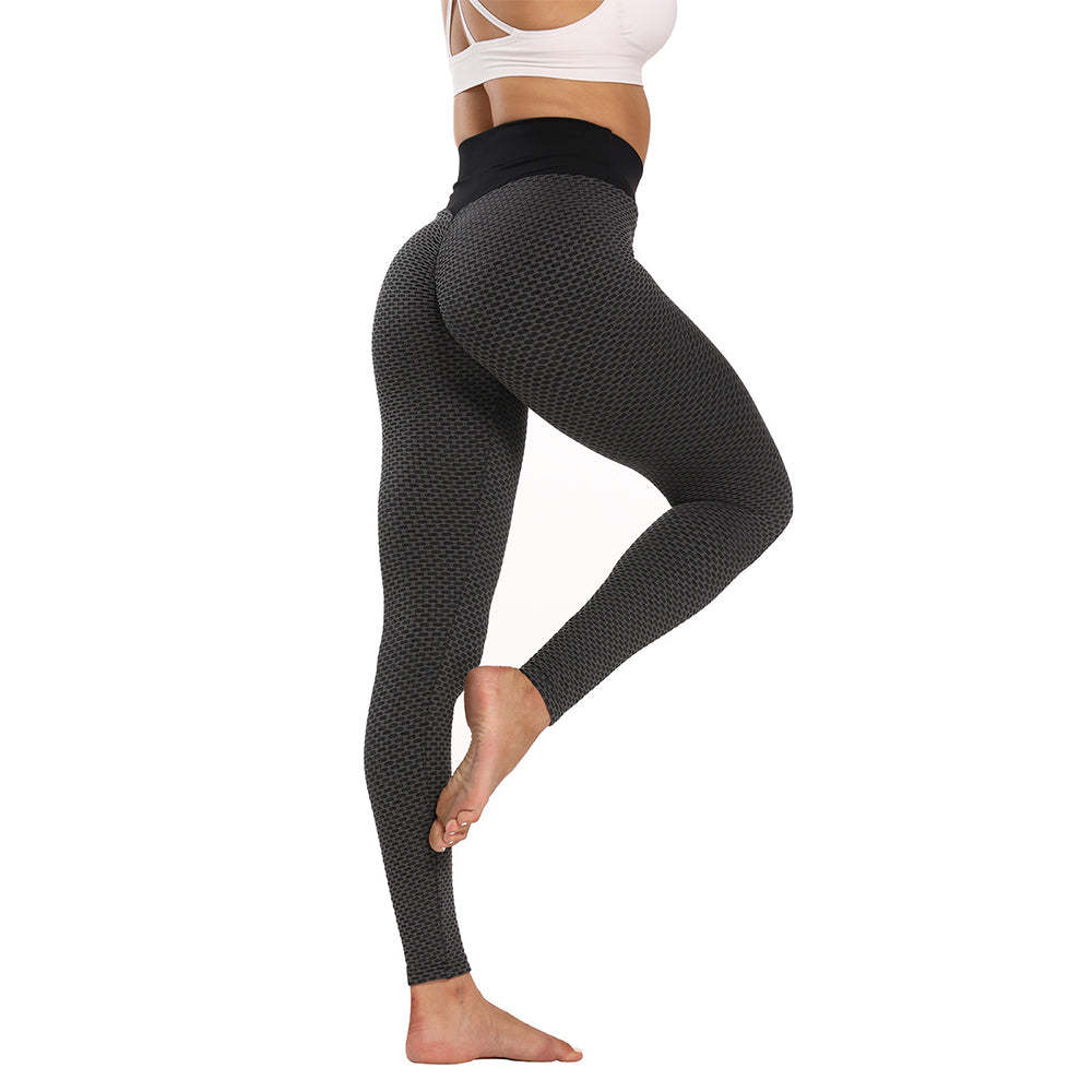 Mallas Deportivas De Cintura Alta De Panal Para Mujer, Pantalones De Yoga Para Correr Con Realce De Glúteos, Mallas Elásticas Altas Para Entrenamiento Físico - MyFaceSocksES