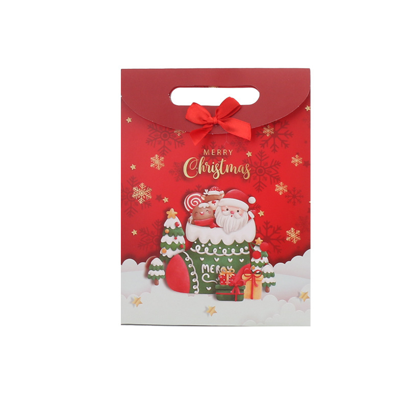 Bolsas De Regalo Navideñas, Bolsa De Regalo Navideña Festiva, Feliz Navidad, 19 X 9 X 26 Cm - MyFaceSocksES