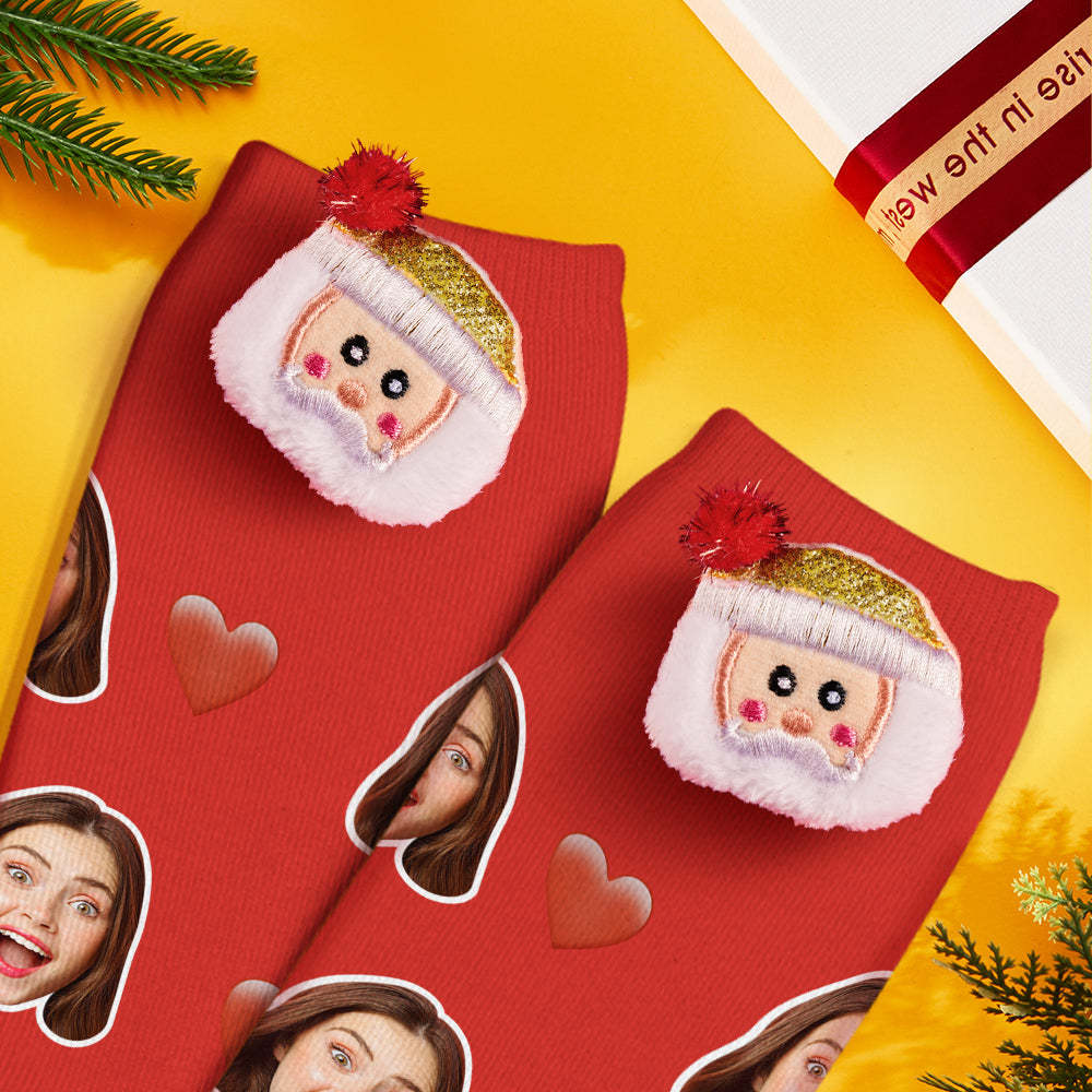 Navidad Calcetines Broches Alfileres Bufanda Encanto Joyería Año Nuevo Regalos Sombrero Dorado Santa 2 Unids/set - MyFaceSocksES
