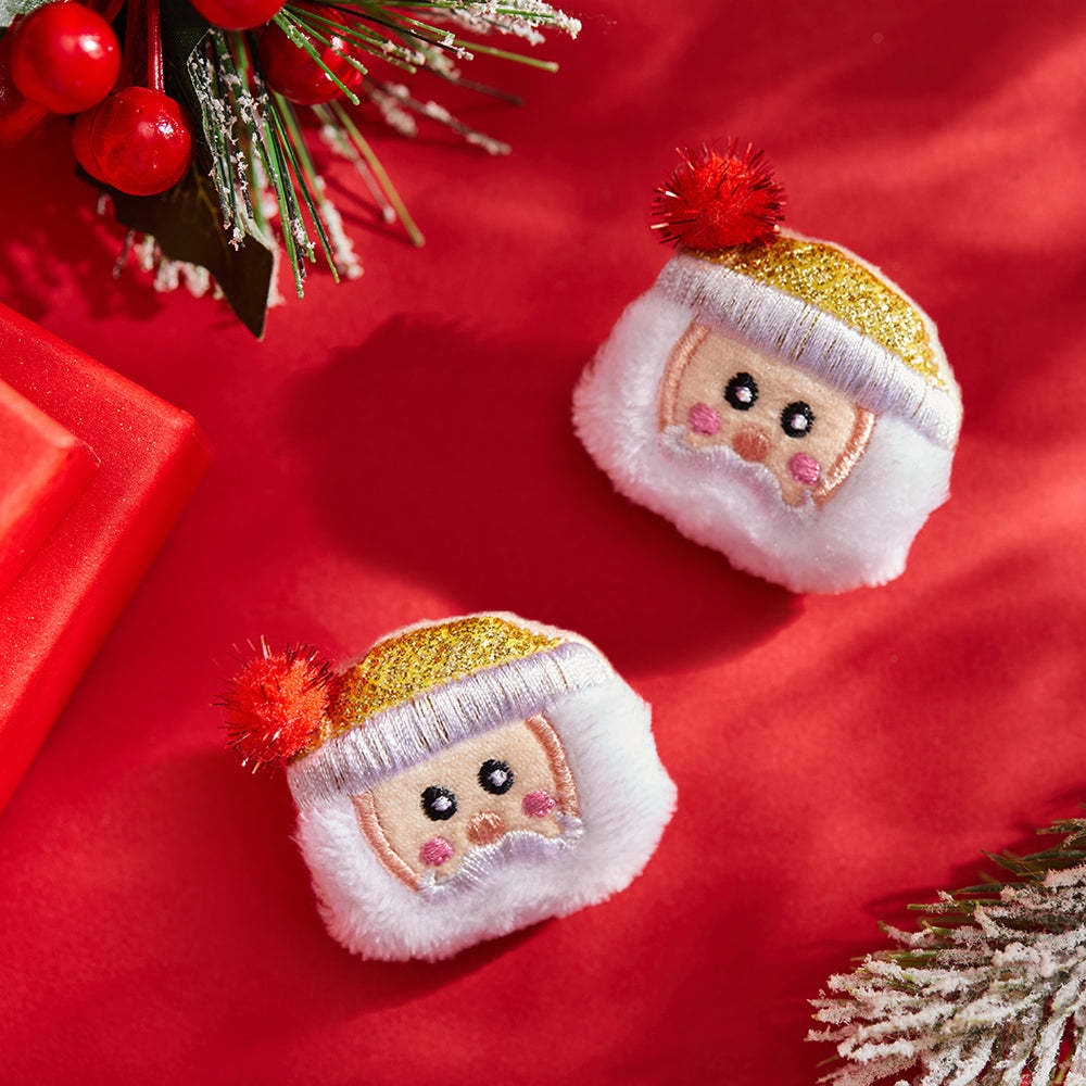 Navidad Calcetines Broches Alfileres Bufanda Encanto Joyería Año Nuevo Regalos Sombrero Dorado Santa 2 Unids/set - MyFaceSocksES