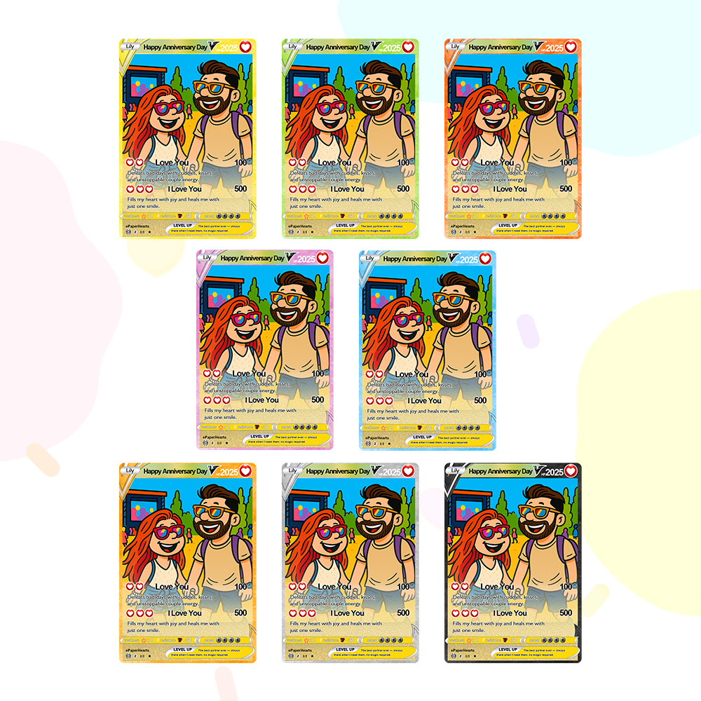 Tarjetas De Pareja Con Foto Y Texto Personalizados, Regalo Para Novio, Recuerdo De Cumpleaños, Feliz Aniversario - MyFaceSocksES