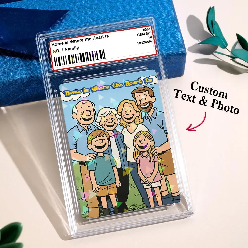 Tarjeta Personalizada Con Texto Y Foto Para Papá, Mini Regalo Inspirado En Dibujos Animados Retro. - MyFaceSocksES