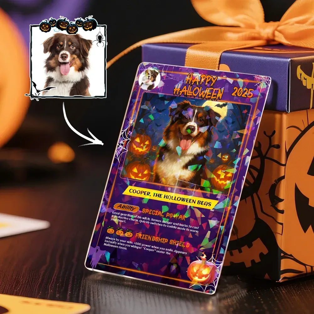 Regalos De Navidad: Tarjeta Coleccionable De Anime Personalizada Con Foto Y Nombre | Regalo Único Para Fans Y Parejas - MyFaceSocksES