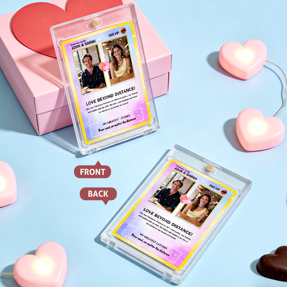 Tarjeta De Pareja Personalizada, Regalo Romántico De Aniversario Para Pareja, Recuerdo Coleccionable Único, Tarjeta Estilo Rompecabezas Con Foto De Pareja - MyFaceSocksES