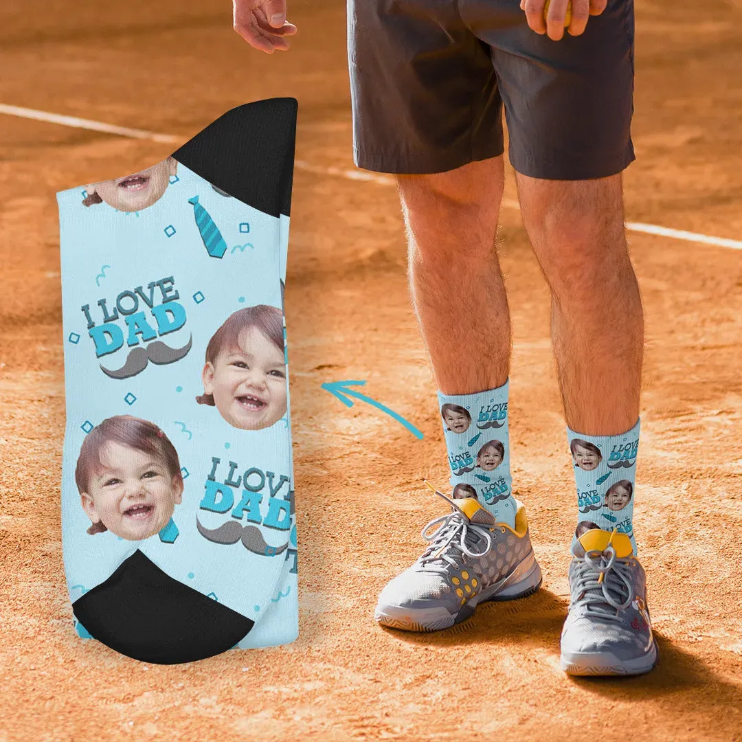 Calcetines personalizados con cara para papá, regalo del Día del Padre