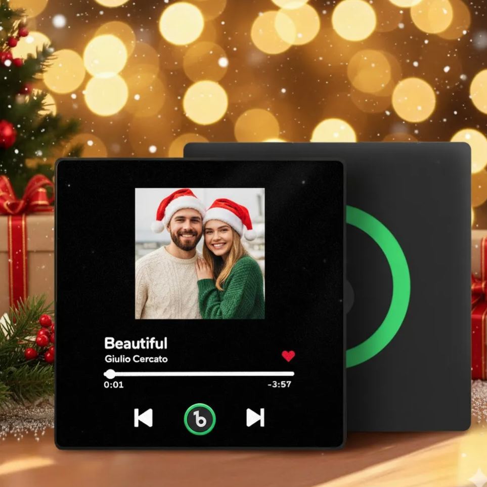 Imán De Nevera Personalizado Con Forma De Álbum. Imán De Nevera Musical Personalizado Que Reproduce Canciones. - MyFaceSocksES