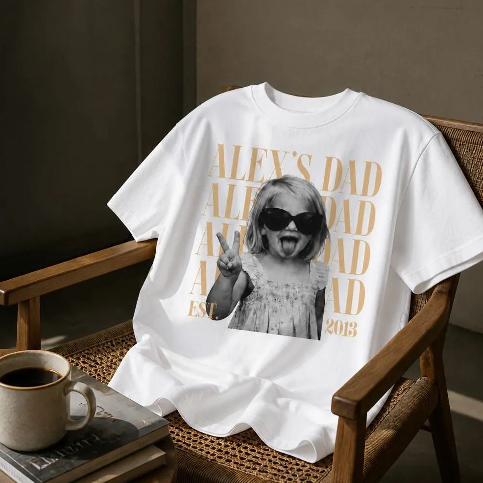 Camisa Personalizada Con Foto Vintage De Papá: Camisa Personalizada Del Día Del Padre Con Foto De Niños, Camisa Divertida De Papá, Camisa Del Mejor Papá De Todos Los Tiempos, Regalo De Papá Nuevo - MyFaceSocksES