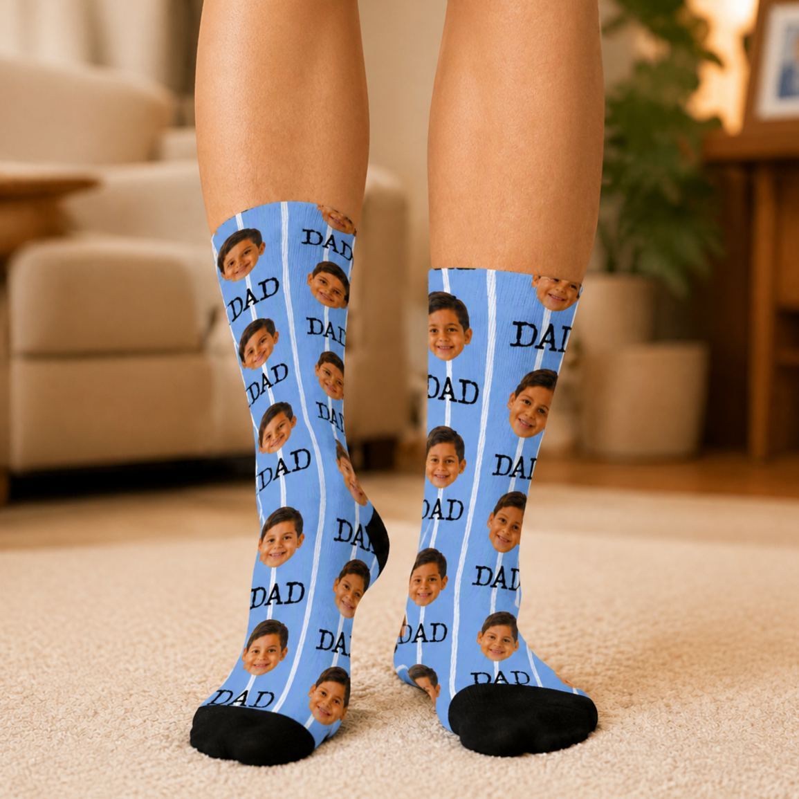 Calcetines Personalizados Con Cara De Papá, Calcetines Con Foto Personalizados Para Regalo Del Día Del Padre, Regalo Divertido Para Papá, Calcetines Con El Mejor Papá De Todos Los Tiempos, Regalo De Calcetines Para Abuelo - MyFaceSocksES