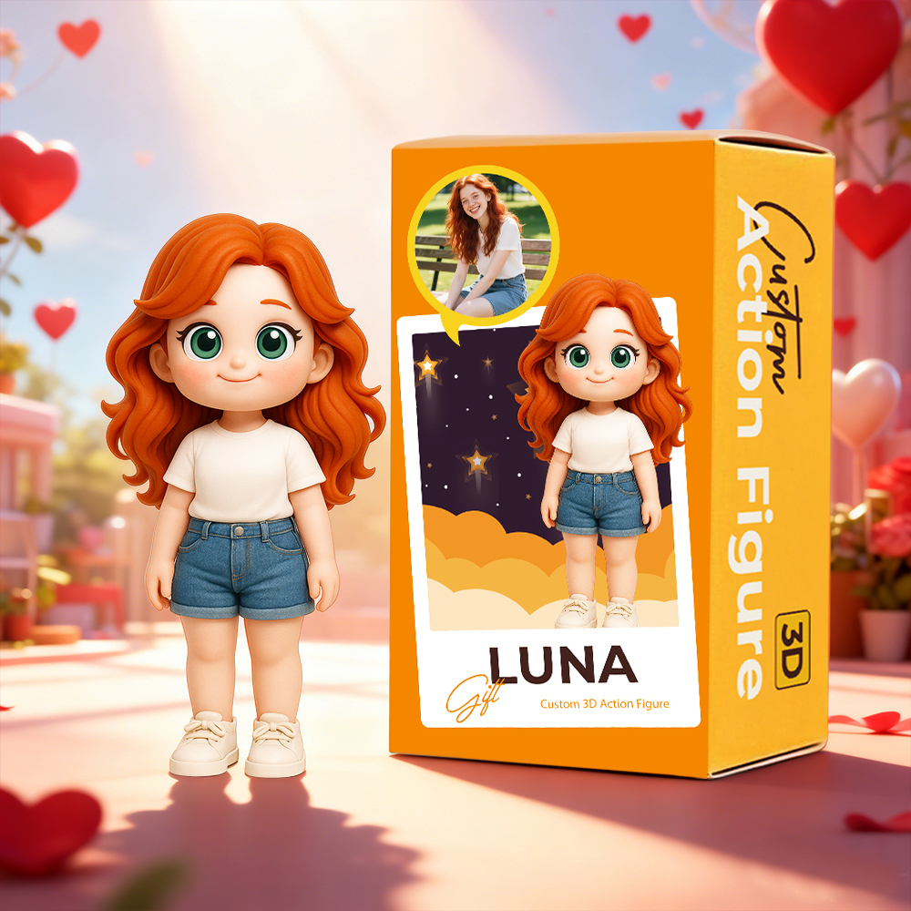 Figurines 3d Personnalisées, Mini Figurines, Personnalisation Photo, Boîte Aveugle, Cadeaux Pour Maman