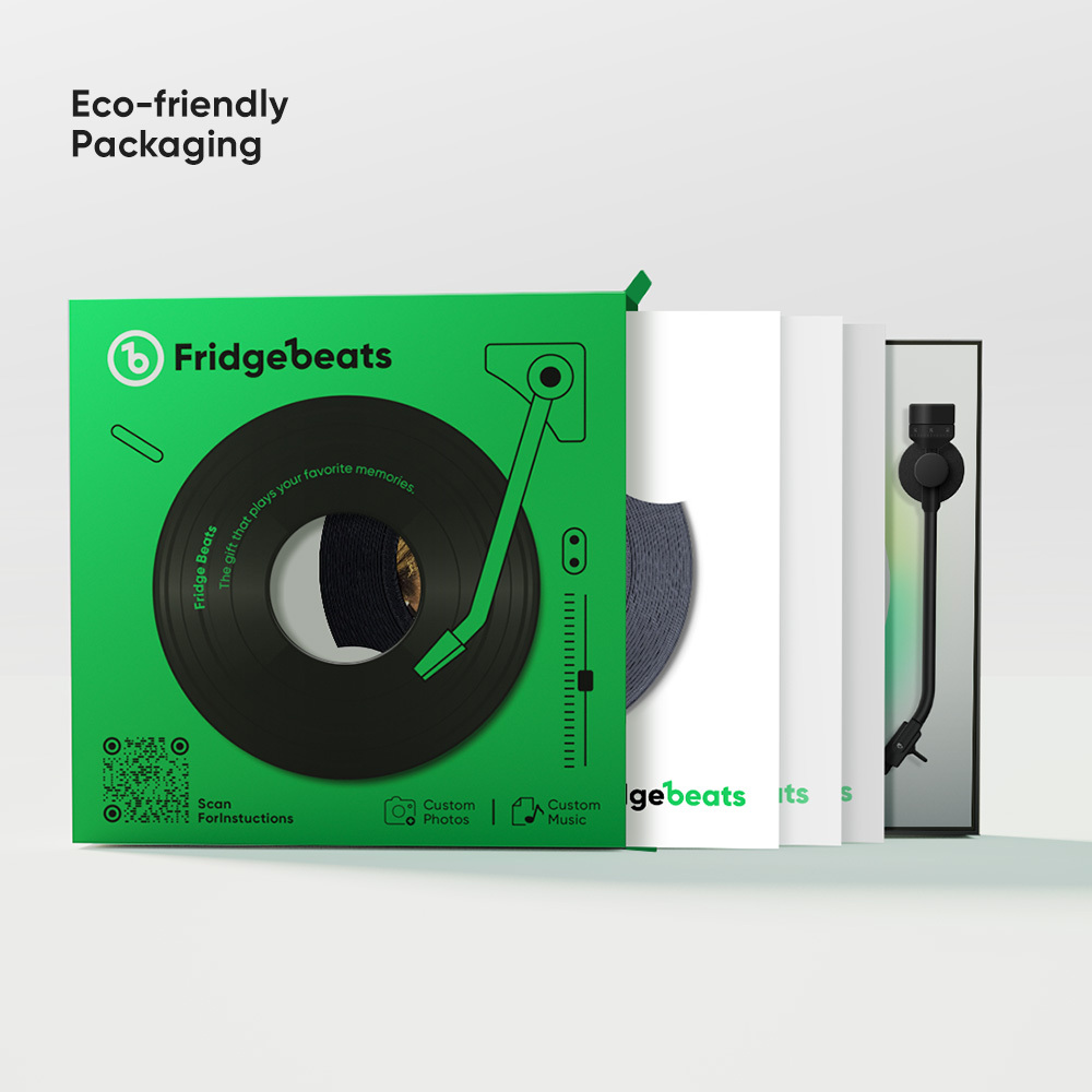 Aimant De Réfrigérateur Personnalisé Musique Et Photo - Possibilité De Personnaliser 1 À 6 Vinyles Et Chansons - MyFaceSocksFR