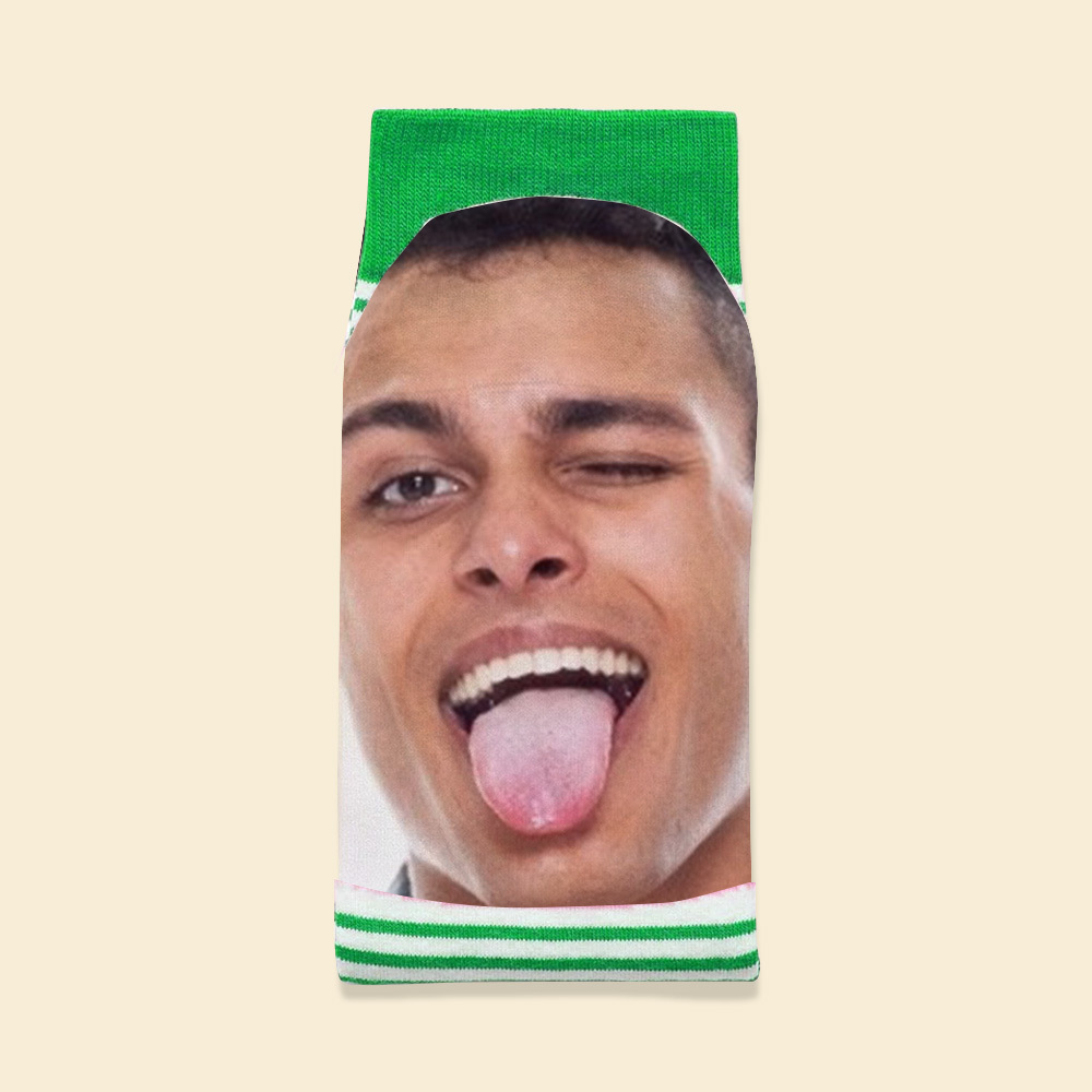 Chaussettes Amusantes Avec Visage Personnalisé, Cadeaux Photo De Style Dessin Animé Pour Lui Et Elle - MyFaceSocksFR