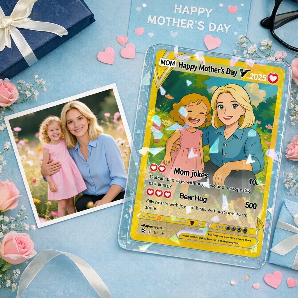 Carte Pokémon Fête Des Pères, Carte Pokémon Personnalisée, Cadeau Pour Papa, Cadeau Fête Des Pères, Cadeau Pokémon Personnalisé