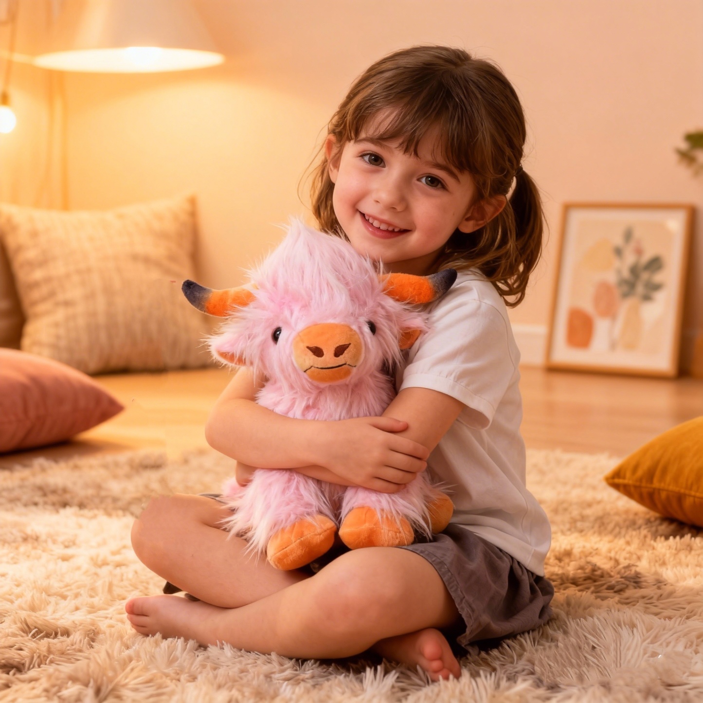 Vache Des Highlands Écossaise En Peluche, Poupée Vache Moche, Cadeau Mignon Pour Enfants Et Couples - MyFaceSocksFR