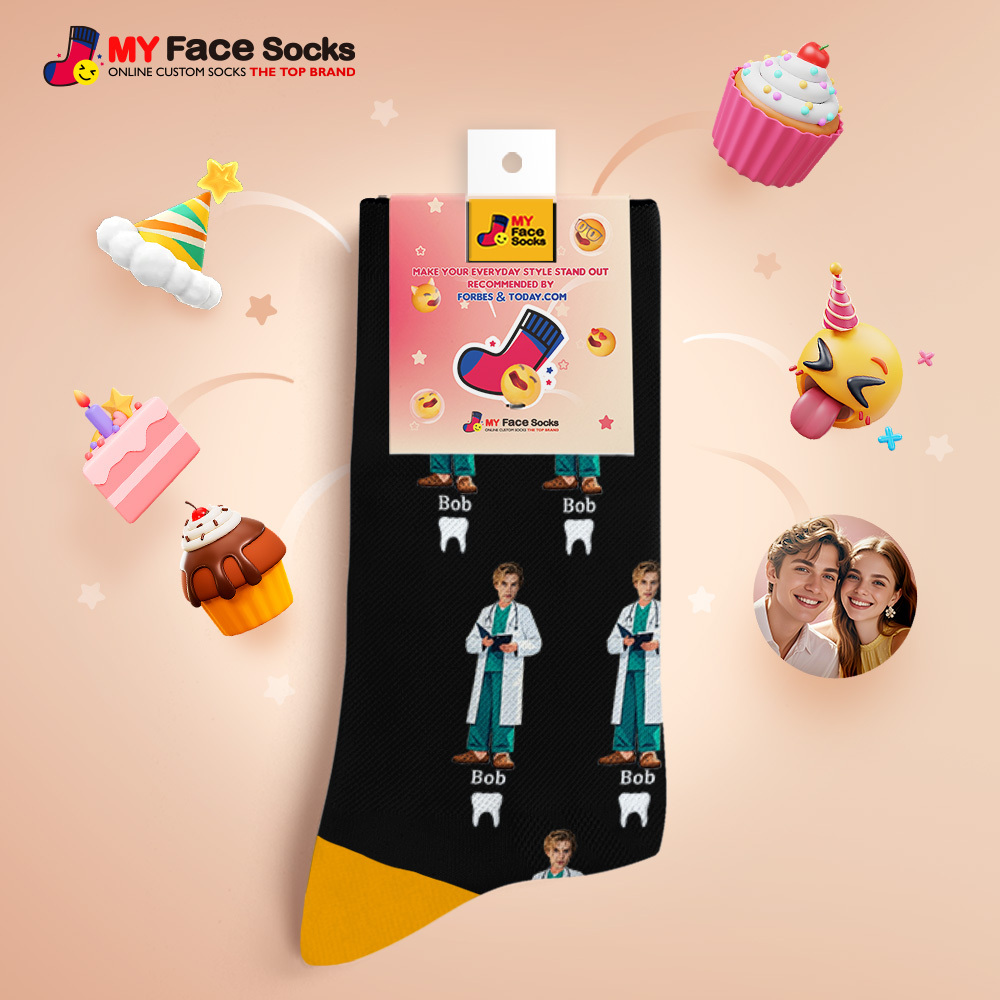 Cadeau De Couple Personnalisé Avec Votre Photo Chaussettes Photo Personnalisées Pour Anniversaire De Mariage Ou Cadeau De Fiançailles - MyFaceSocksFR