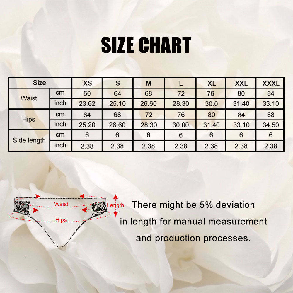 Culotte En Dentelle Pour Femmes Personnalisées Face Culotte Sexy Sous-vêtements Féminins - Lèche-moi Puis Baise-moi - VisageChaussettes
