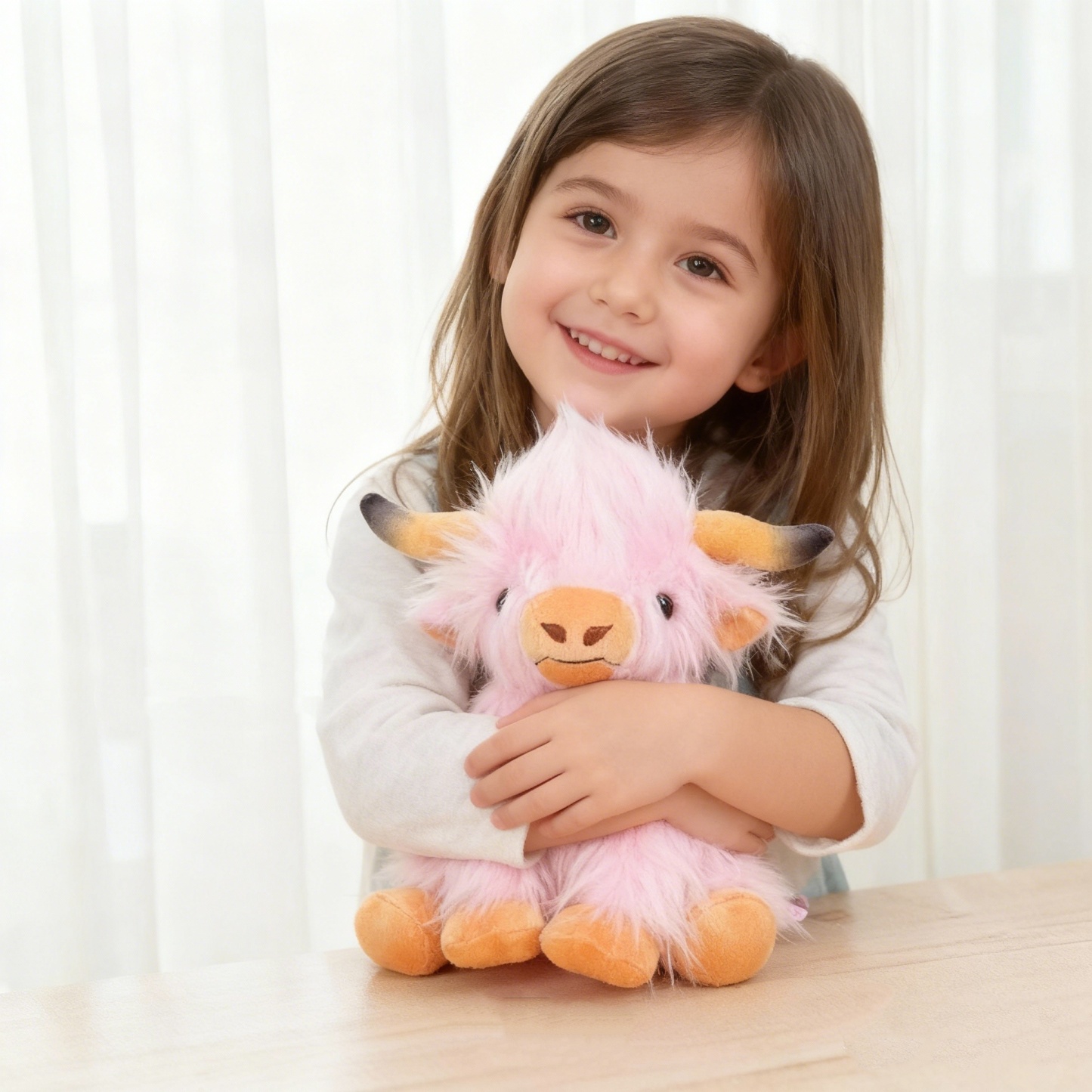 Vache Des Highlands Écossaise En Peluche, Poupée Vache Moche, Cadeau Mignon Pour Enfants Et Couples - MyFaceSocksFR