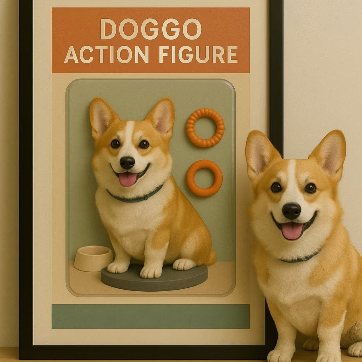 Portraits De Figurines D'action Entièrement Personnalisées, Boîtes À Jouets Personnalisées, Décorations De Cadres Photo Personnalisés, Cadeaux De Figurines Personnalisées Pour Les Amoureux Des Animaux - MyFaceSocksFR