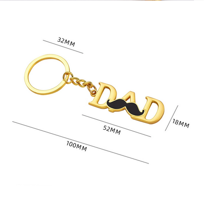 Porte-clés Fête Des Pères, Porte-clés Personnalisé Avec Nom, Porte-clés En Métal, Cadeau Pour Papa - MyFaceSocksFR