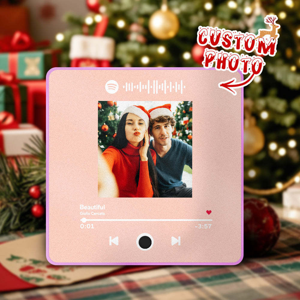 Album Photo Personnalisé, Aimant De Réfrigérateur Musical, Aimant De Réfrigérateur Spotify Personnalisé Pour Téléphone, Cadeaux De Noël Professionnels - MyFaceSocksFR