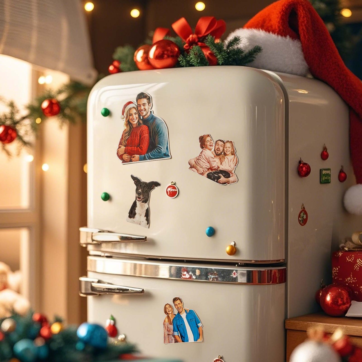 Meilleur Aimant Personnalisé De Haute Qualité – Cadeau Photo Magnétique Pour Réfrigérateur Enregistrez Votre Meilleur Cadeau Photo De Vacances - MyFaceSocksFR