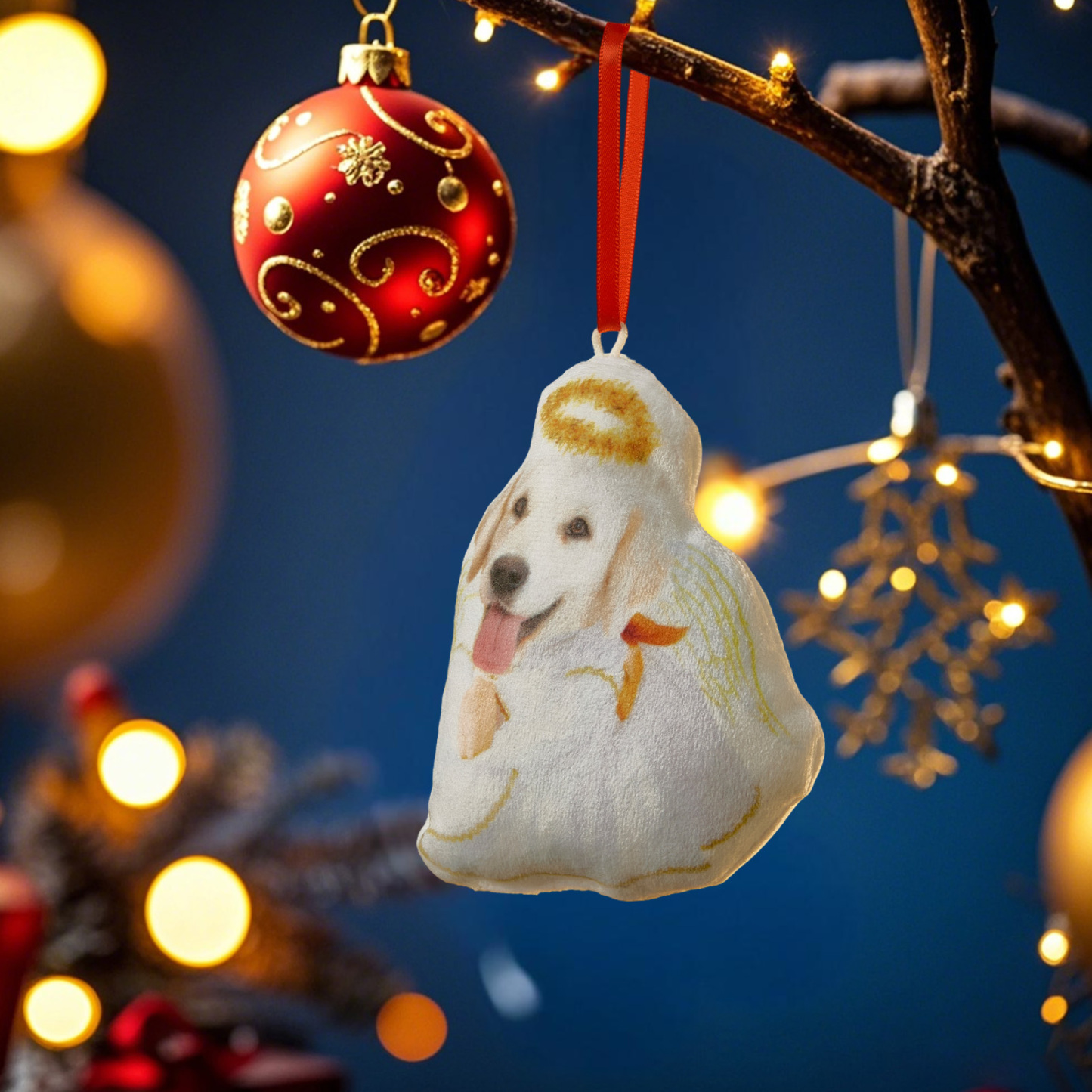 Décoration De Sapin De Noël Miniature Personnalisée Avec Photo, Cadeau De Décoration De Noël Pour La Famille Et Les Amoureux Des Animaux - MyFaceSocksFR