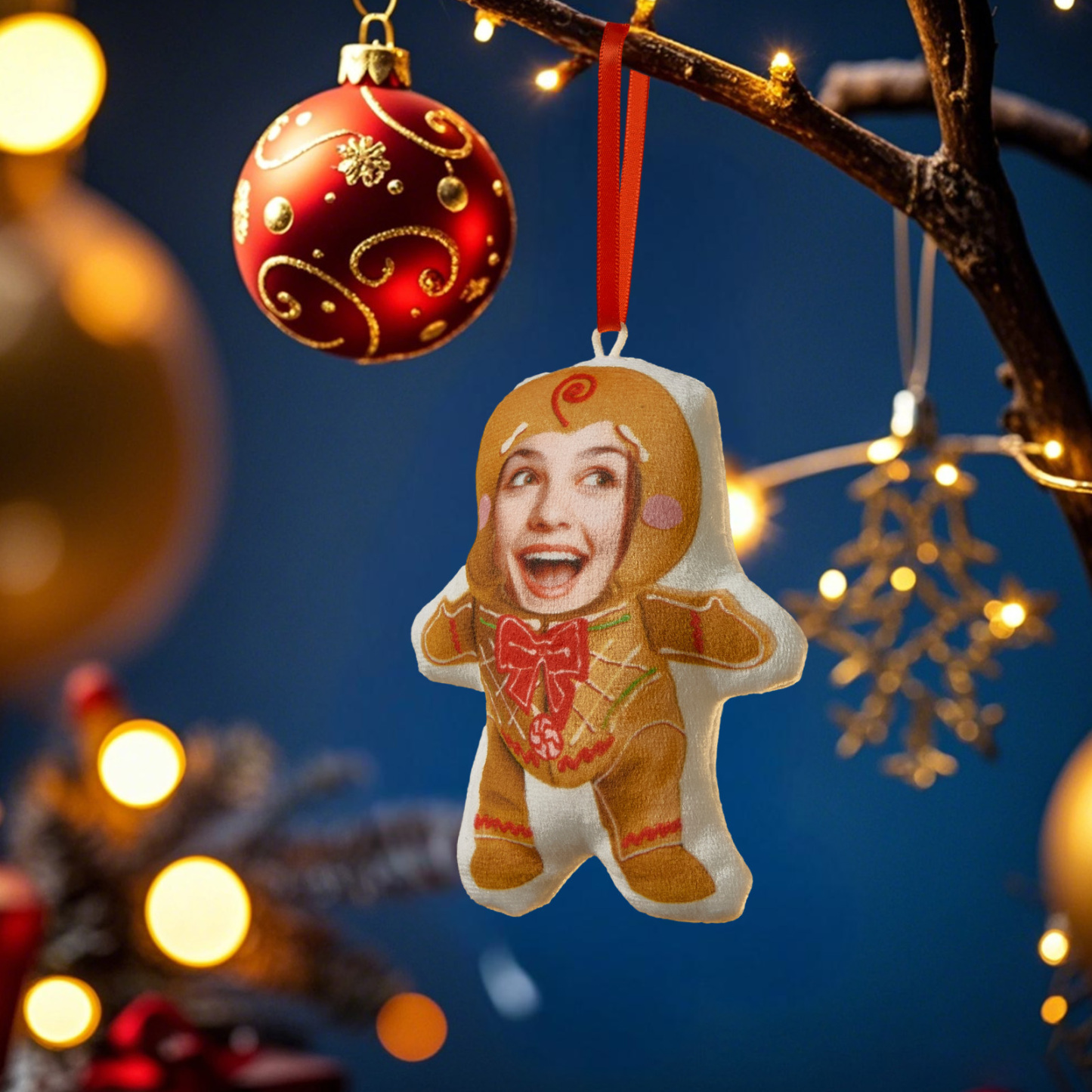 Décoration De Sapin De Noël Miniature Personnalisée Avec Photo, Cadeau De Décoration De Noël Pour La Famille Et Les Amoureux Des Animaux - MyFaceSocksFR