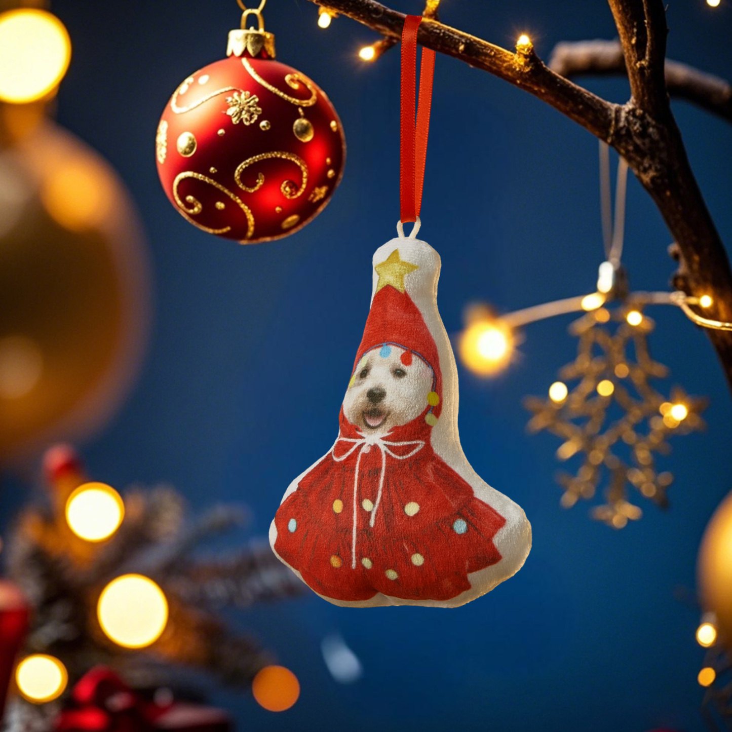 Décoration De Sapin De Noël Miniature Personnalisée Avec Photo, Cadeau De Décoration De Noël Pour La Famille Et Les Amoureux Des Animaux - MyFaceSocksFR