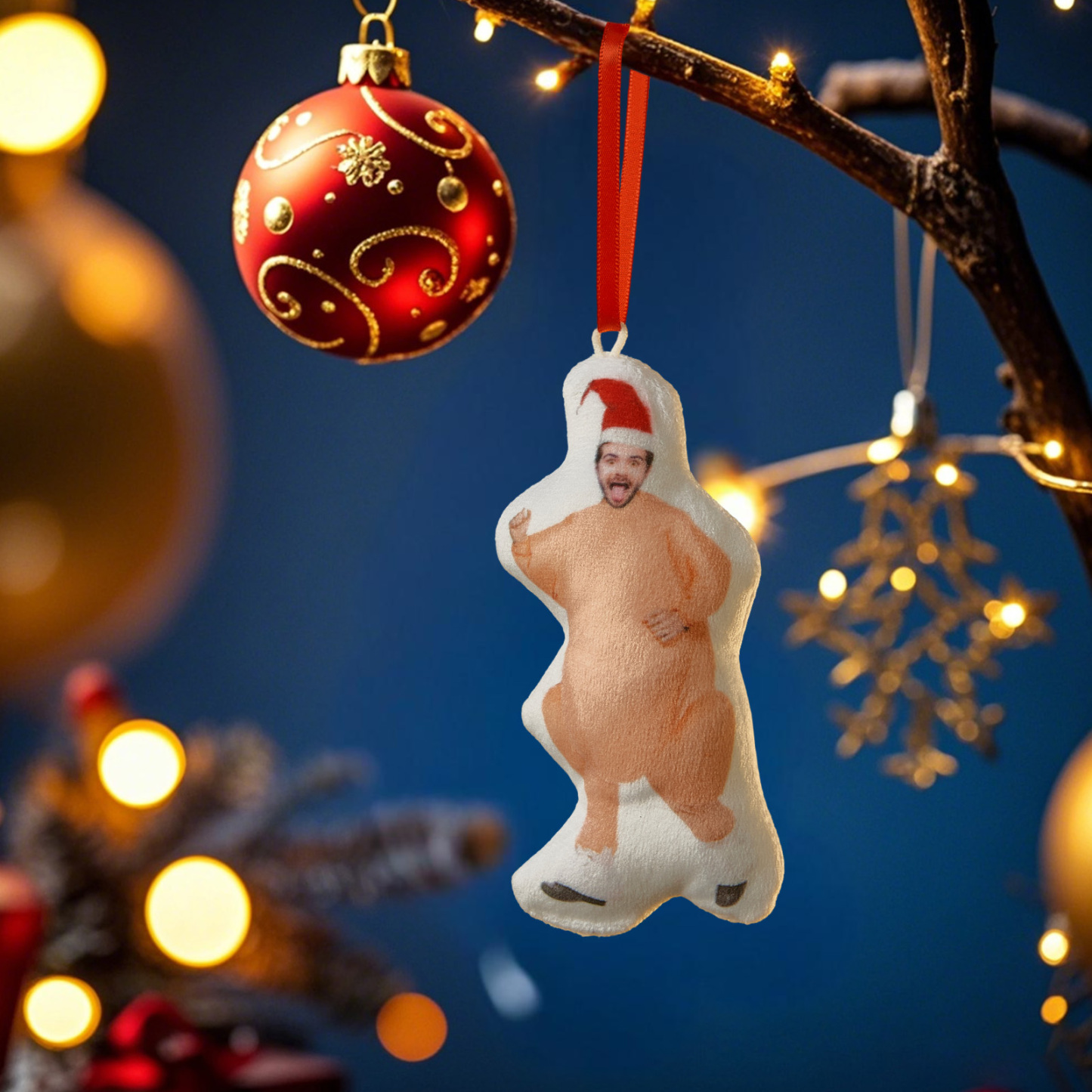 Décoration De Sapin De Noël Miniature Personnalisée Avec Photo, Cadeau De Décoration De Noël Pour La Famille Et Les Amoureux Des Animaux - MyFaceSocksFR