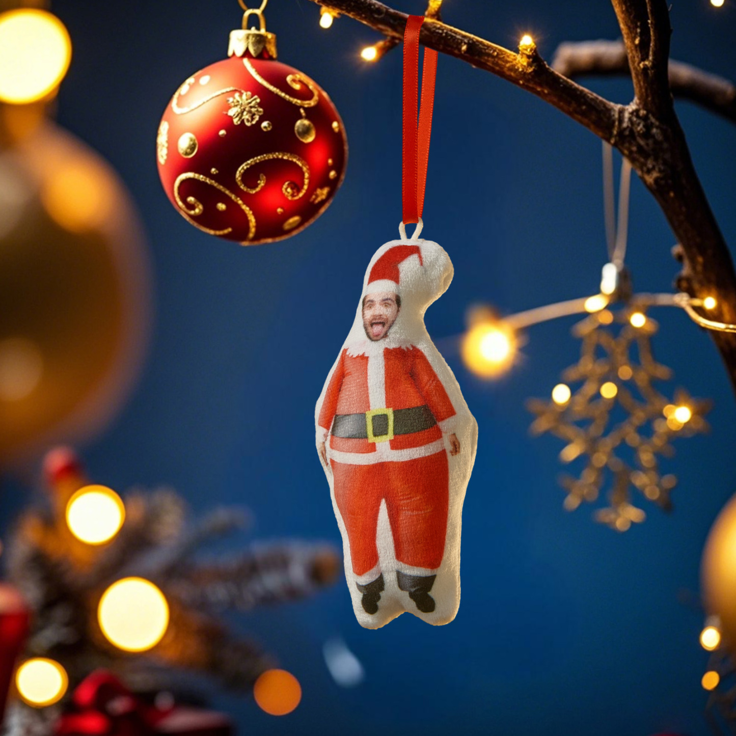 Décoration De Sapin De Noël Miniature Personnalisée Avec Photo, Cadeau De Décoration De Noël Pour La Famille Et Les Amoureux Des Animaux - MyFaceSocksFR