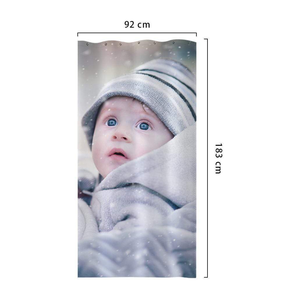 Rideau De Douche Personnalisé Décor De Salle De Bain Unique Bébé Mignon - VisageChaussettes