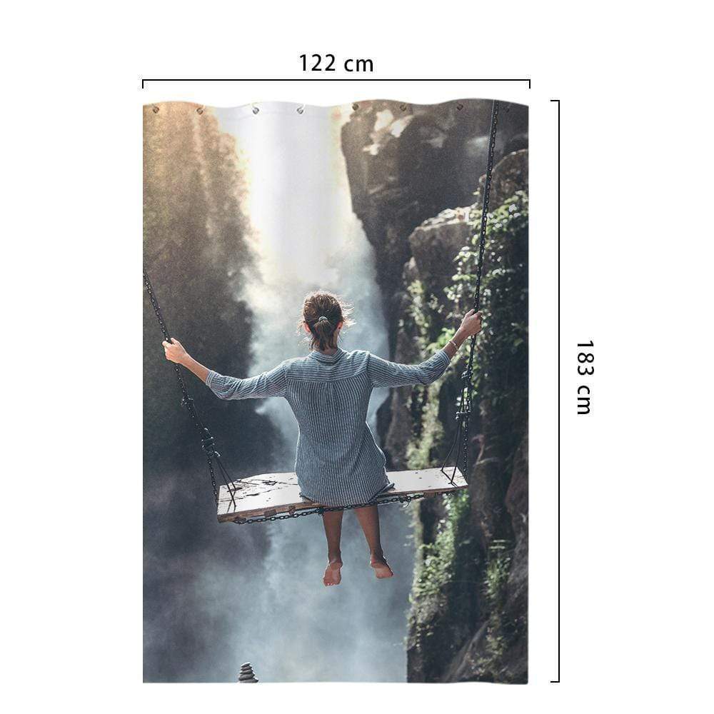Rideau De Douche Personnalisé Cadeau Unique Pour La Famille - VisageChaussettes