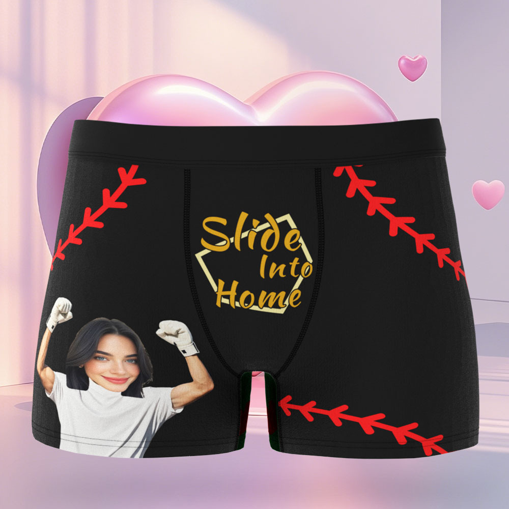 Boxer Pour Hommes Avec Visage Personnalisé, Sous-vêtements D'amour Et De Lèvres, Cadeaux Pour Mari, Idée Cadeau - MyFaceSocksFR