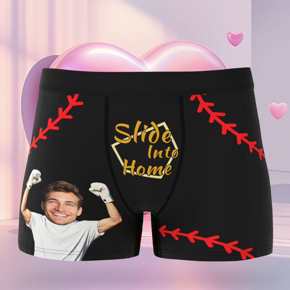 Boxer Pour Hommes Avec Visage Personnalisé, Sous-vêtements D'amour Et De Lèvres, Cadeaux Pour Mari, Idée Cadeau - MyFaceSocksFR