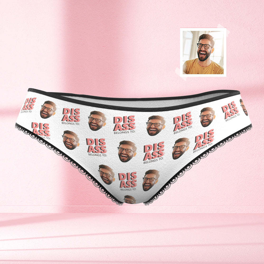 Culotte Femme Face Personnalisée Dis Ass Appartient À - VisageChaussettes