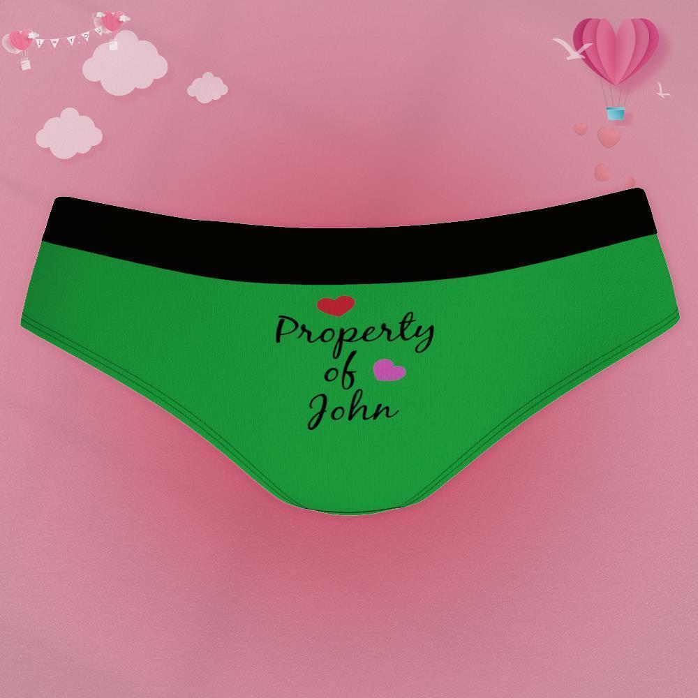 Sous-vêtements personnalisés culottes gravées cadeaux d'anniversaire pour petite amie, cadeau d'anniversaire pour femme Couples sous-vêtements
